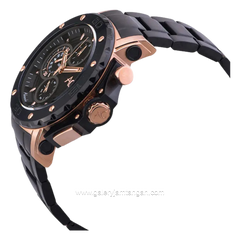Alexandre Christie AC 9205 MCBBRBA Black Rosegold Stainless Steel