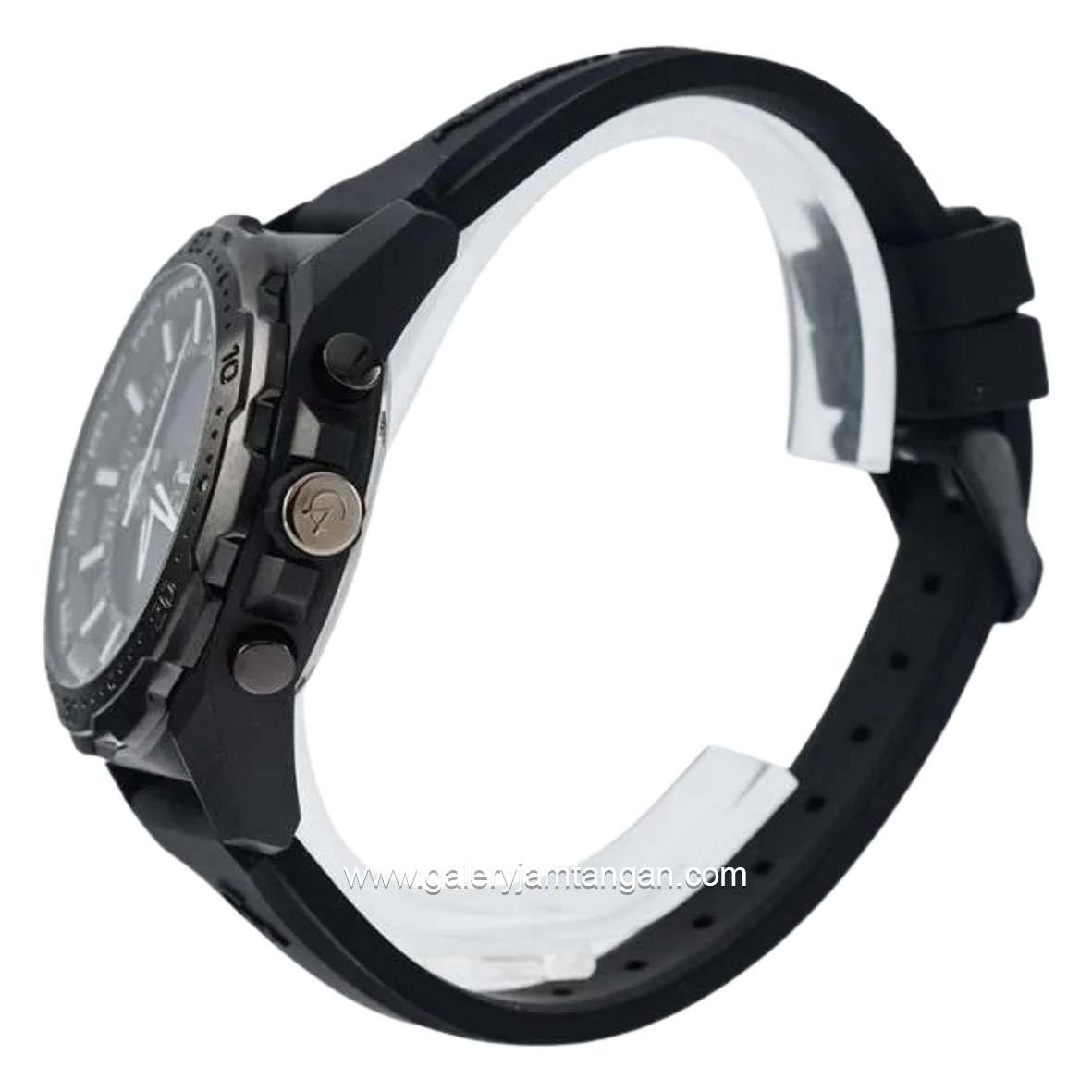 Alexandre Christie AC 9370 MH Black Rubber Strap