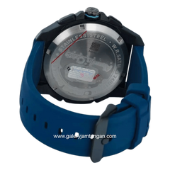 Alexandre Christie AC 9404 MH REPBABU Navy Black Rubber Strap