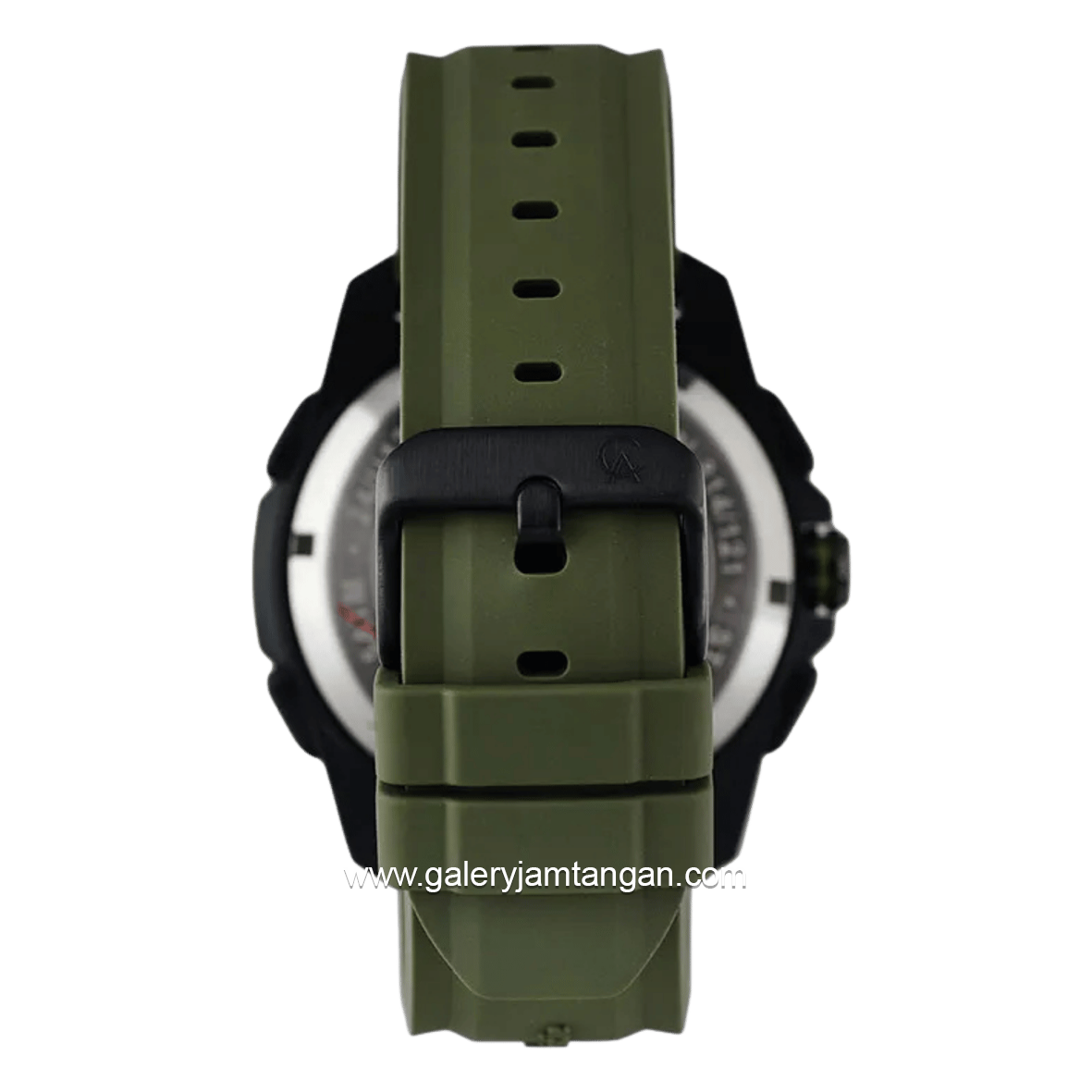 Alexandre Christie AC 9404 MH REPBAGN Army Black Rubber Strap
