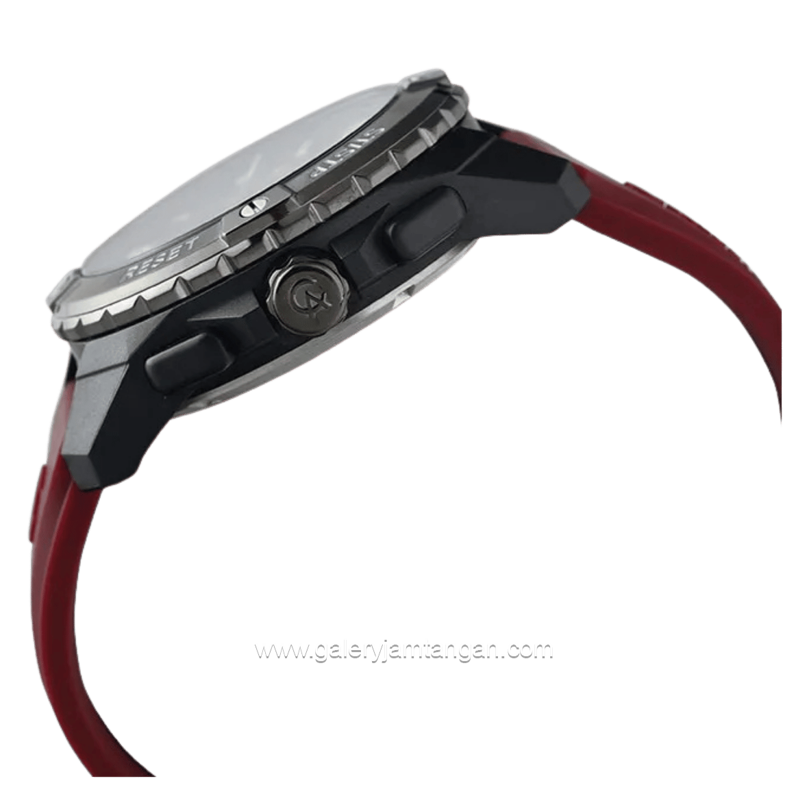 Alexandre Christie AC 9404 MH REPBARE Red Black Rubber Strap