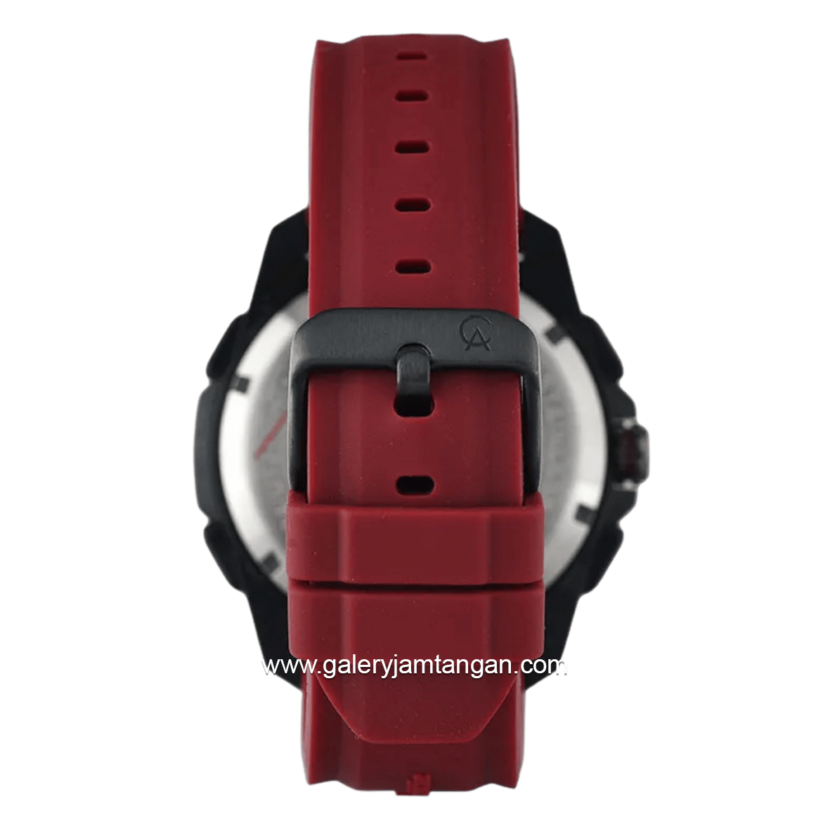 Alexandre Christie AC 9404 MH REPBARE Red Black Rubber Strap