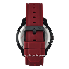Alexandre Christie AC 9404 MH REPBARE Red Black Rubber Strap