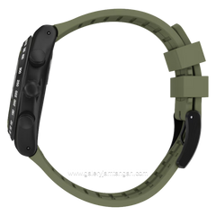 SWATCH YVB411 Black Green Rubber Swiss Made