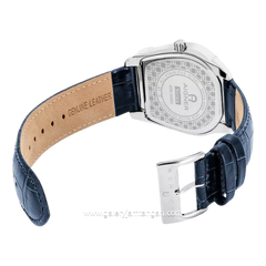 AIGNER SIENA AGW.244002 Navy Silver Leather Strap Swiss Made
