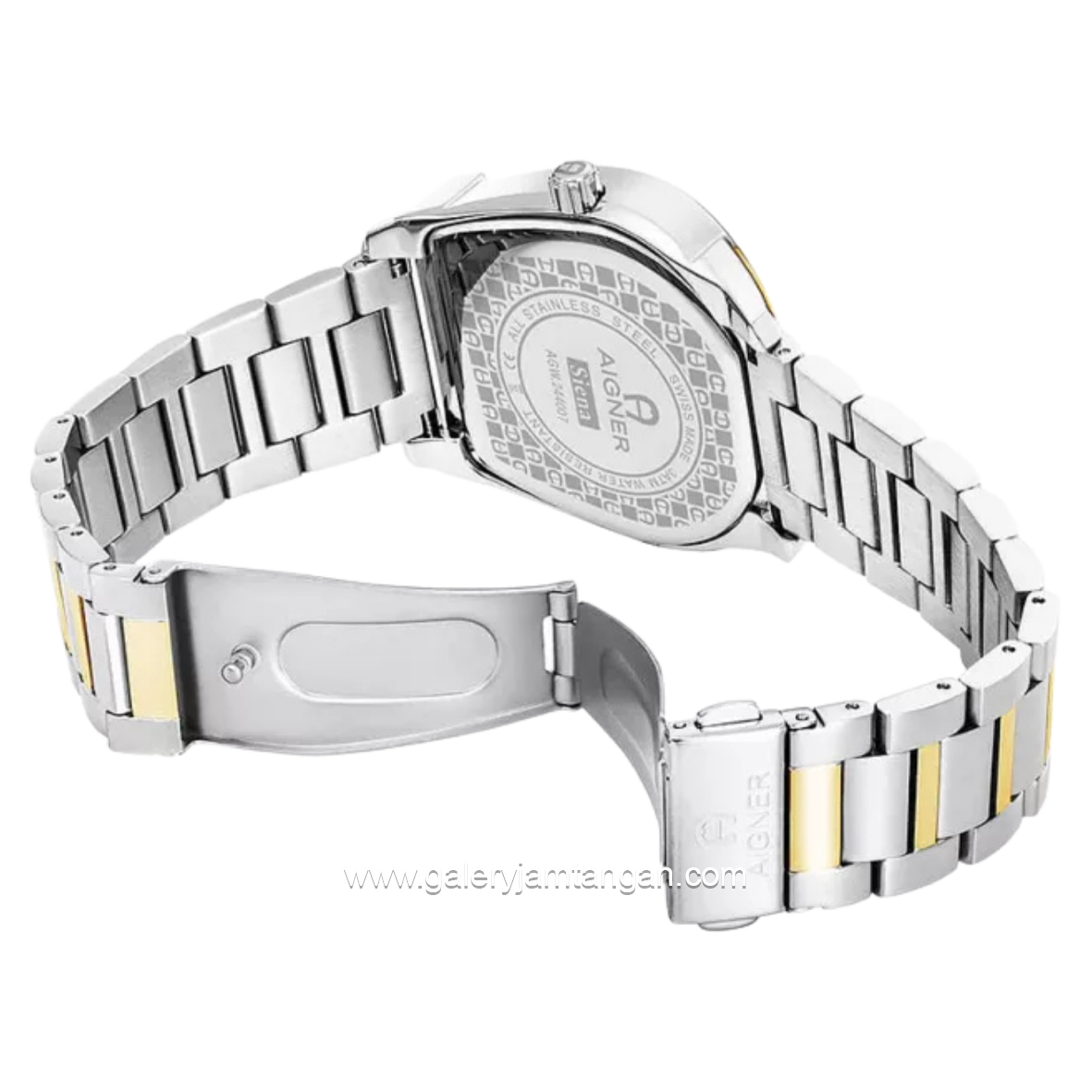 AIGNER SIENA AGW.244007 Silver Gold Watch Swiss Made