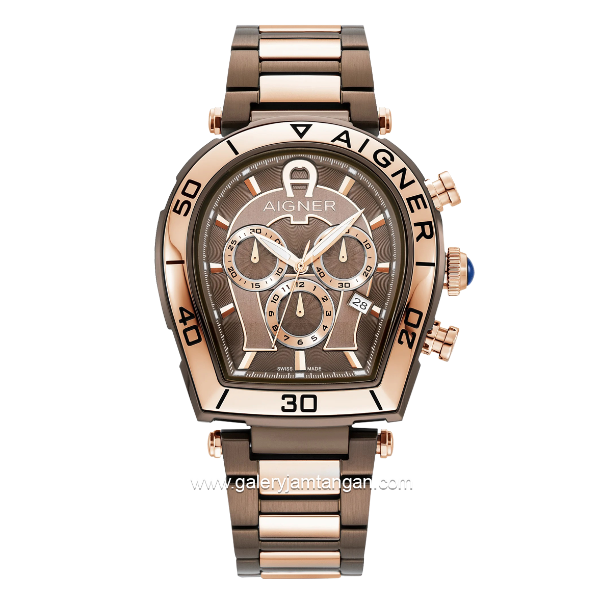 AIGNER TRAPANI CHRONO AGW.267004 Brown Rosegold Stainless Steel