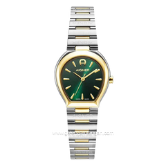 AIGNER GENOVA AGW.283002 Women's Watch Silver Dial Green Stainless Steel Swiss Made