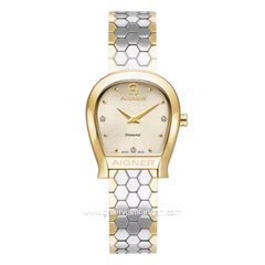 AIGNER MANTOVA DIAMOND AGW.285001 Two Tone Dial Champagne Stainless Steel