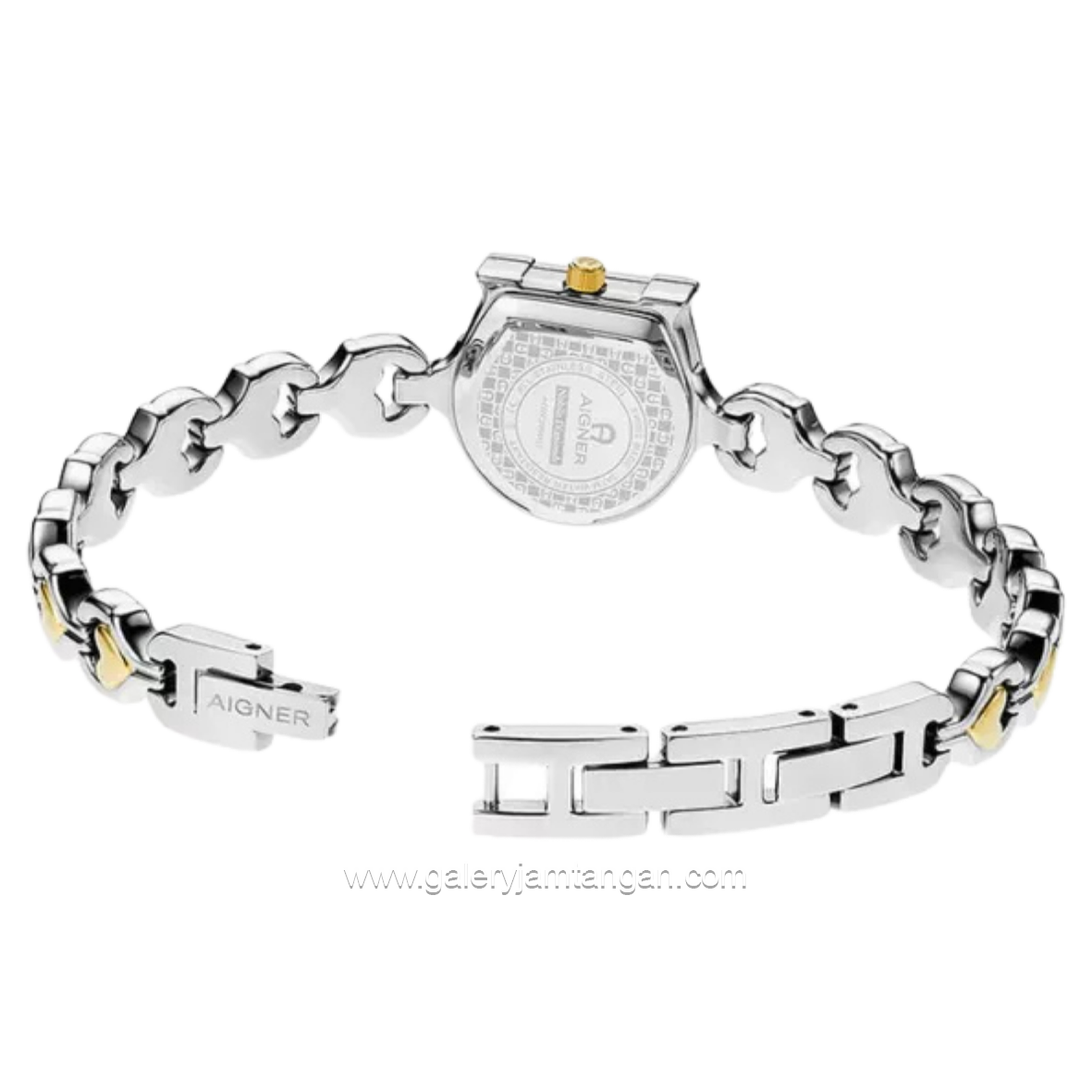 AIGNER NOBILE DIAMOND AGW.289001 Silver Combi Gold Dial White MOP Stainless Steel