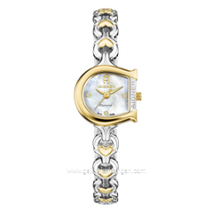 AIGNER NOBILE DIAMOND AGW.289001 Silver Combi Gold Dial White MOP Stainless Steel