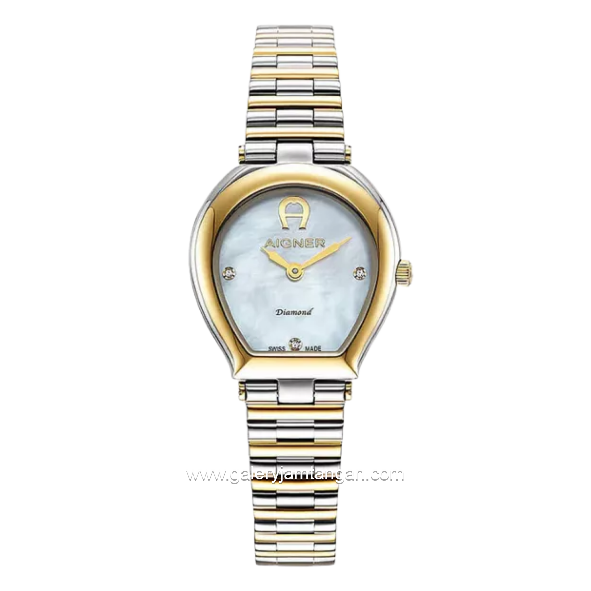 AIGNER IMPERIA AGW.291002 Silver Combi Gold Dial White MOP Stainless Steel