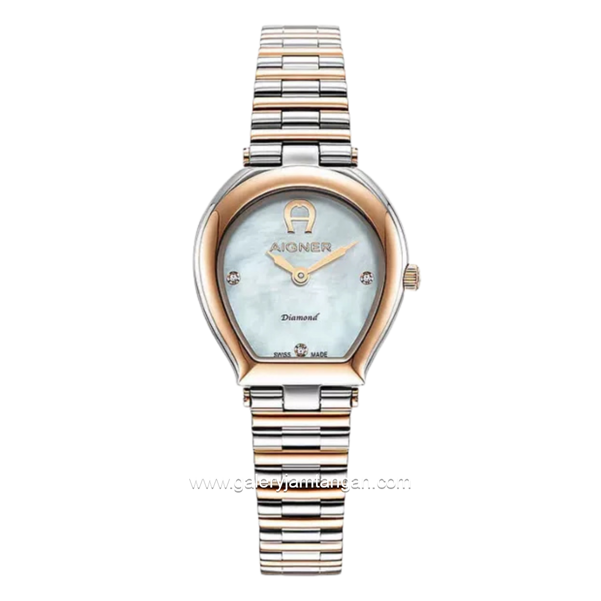 AIGNER IMPERIA AGW.291003 Silver Combi Rosegold Dial White MOP Stainless Steel