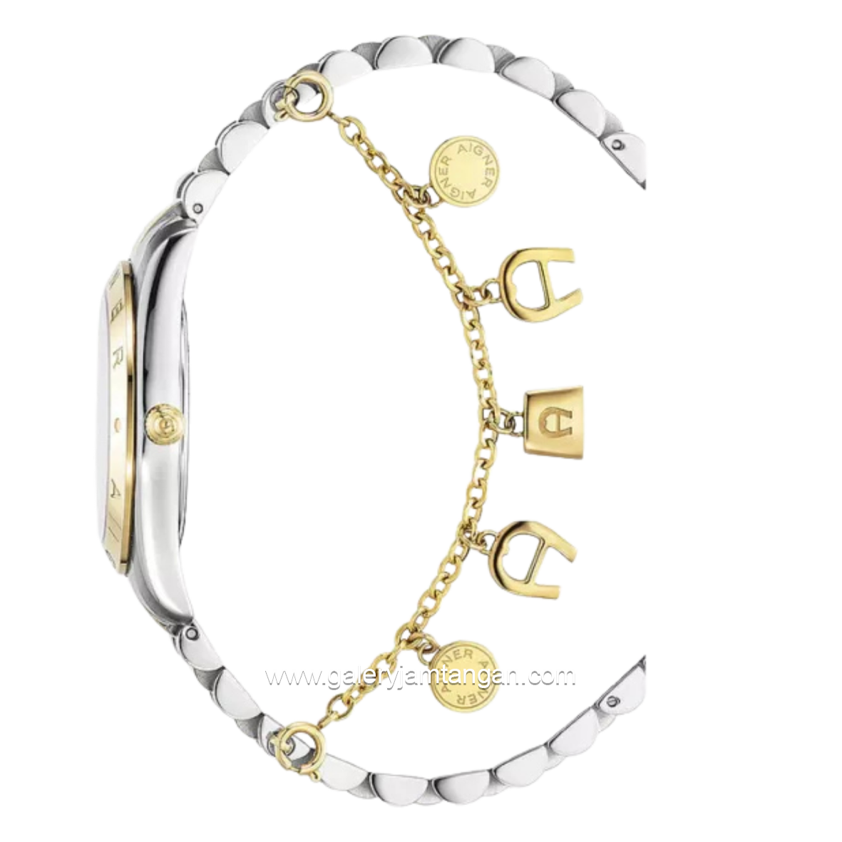 AIGNER SCAFATI MENO AGW.292002 Silver Combi Gold Stainless Steel