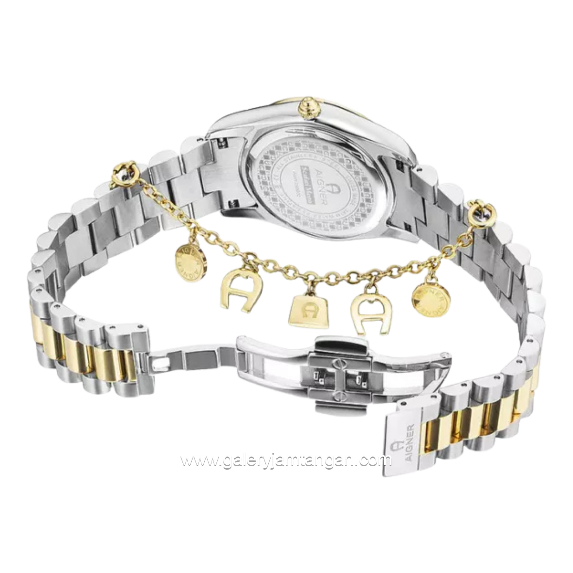 AIGNER SCAFATI MENO AGW.292002 Silver Combi Gold Stainless Steel