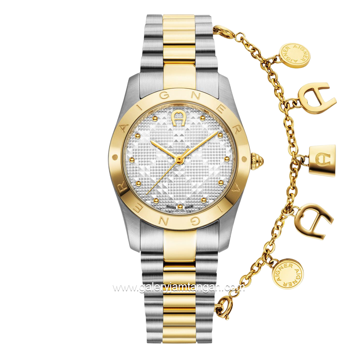 AIGNER SCAFATI MENO AGW.292002 Silver Combi Gold Stainless Steel