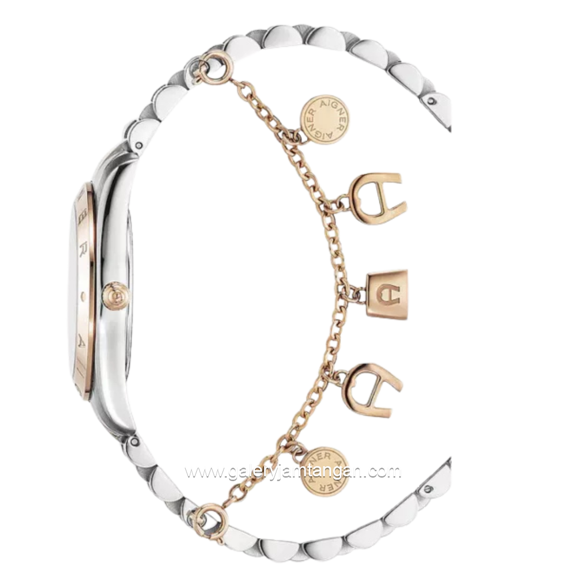 AIGNER SCAFATI MENO AGW.292003 Silver Combi Rosegold Stainless Steel