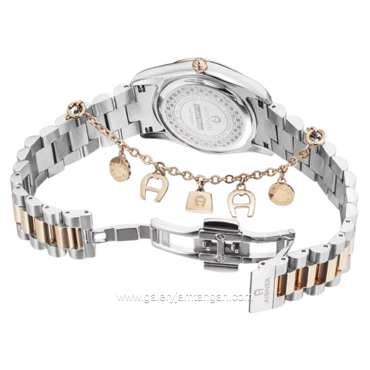 AIGNER SCAFATI MENO AGW.292003 Silver Combi Rosegold Stainless Steel