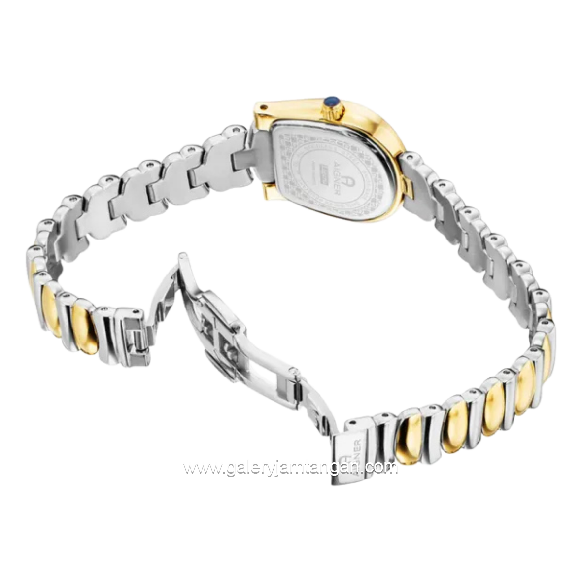 AIGNER LIGURIA DIAMOND AGW.300002 Silver Combi Gold Dial White Stainless Steel