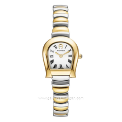 AIGNER LIGURIA DIAMOND AGW.300002 Silver Combi Gold Dial White Stainless Steel