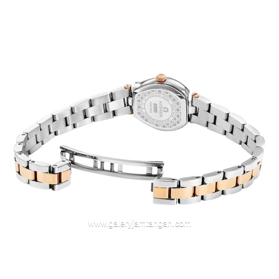 AIGNER AGW.256003 Women's Watch Silver Rosegold Swiss Made
