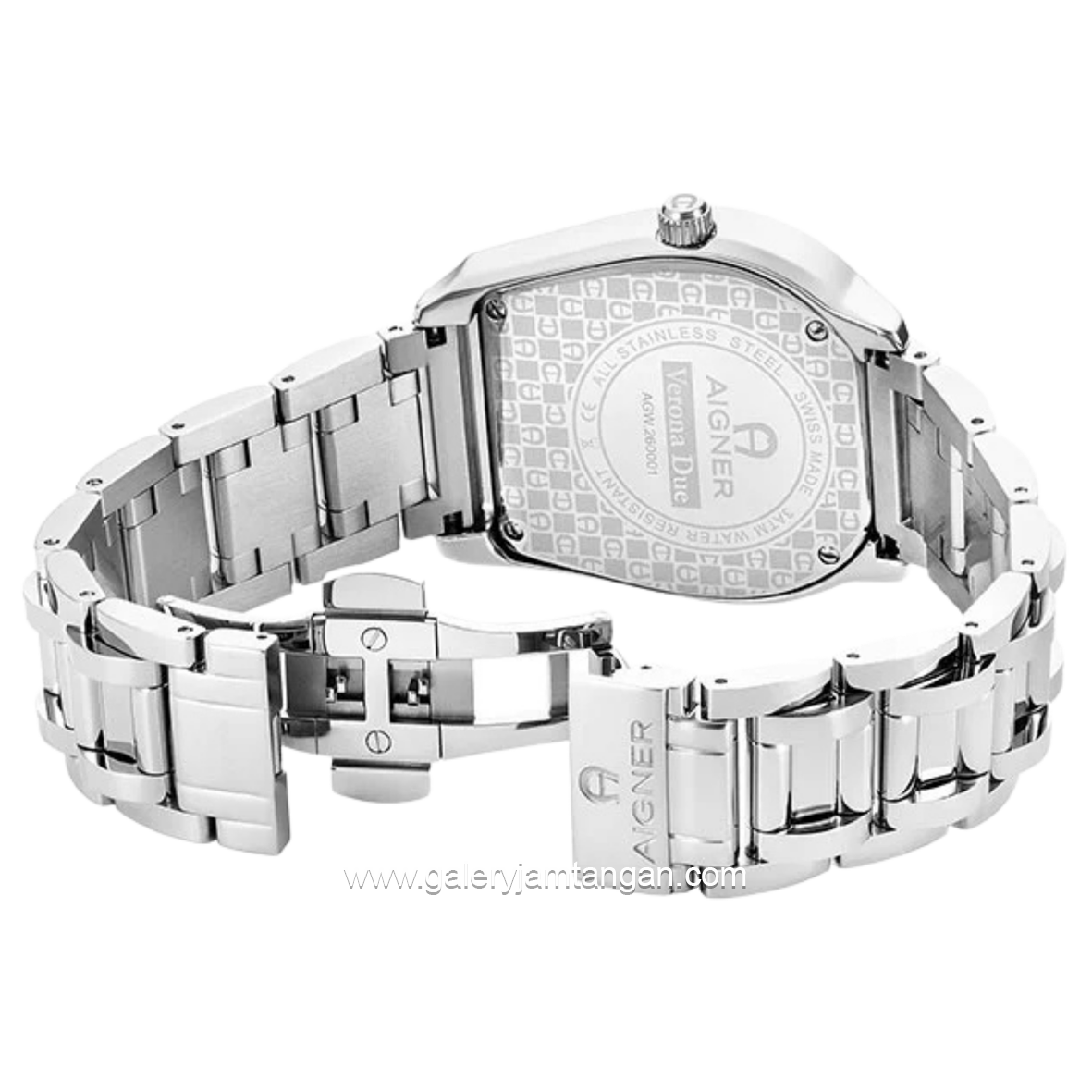 AIGNER VERONA DUE AGW.260001 Silver Watch Swiss Made