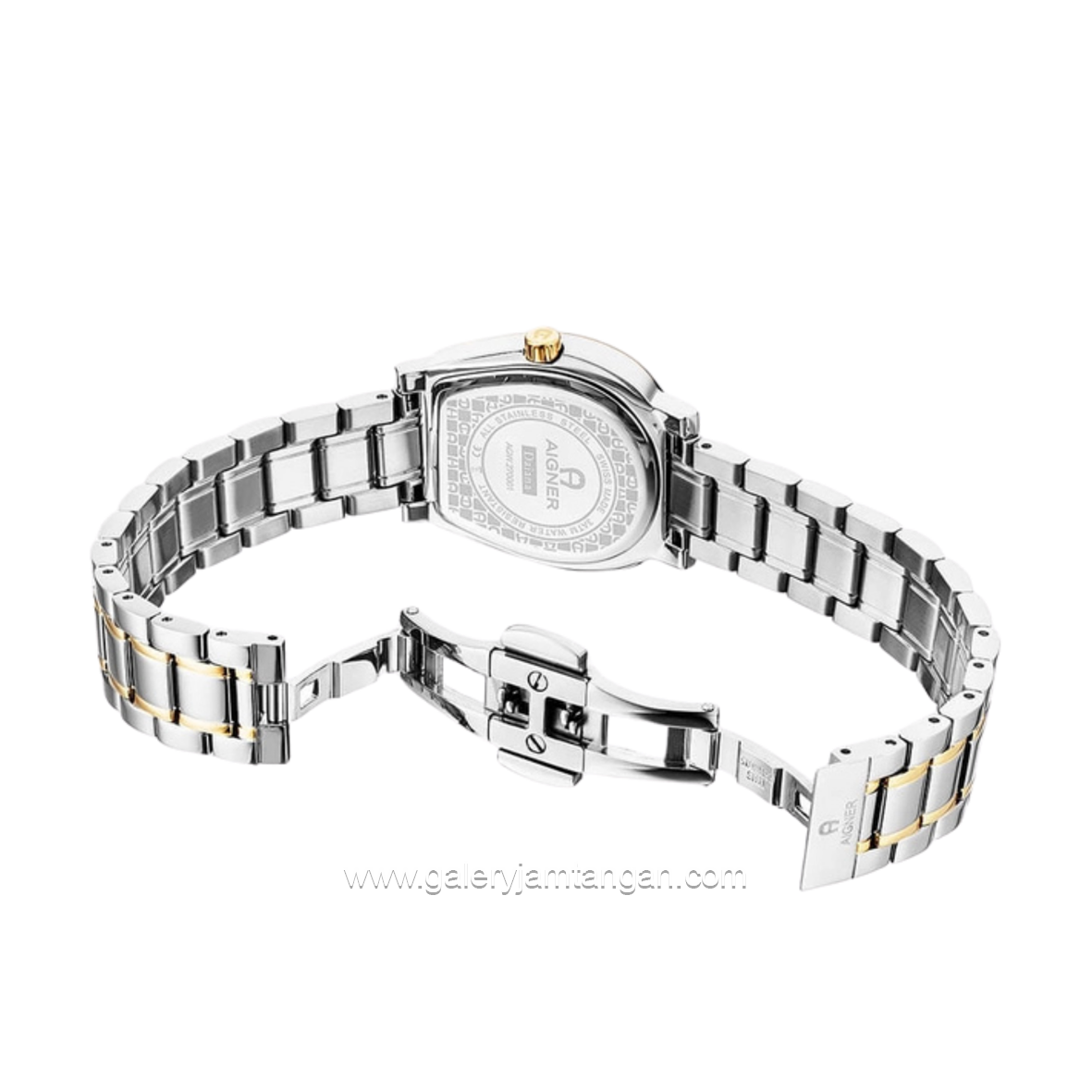 AIGNER AGW.268001 DAIANA Silver Gold Stainless Steel Swiss Made