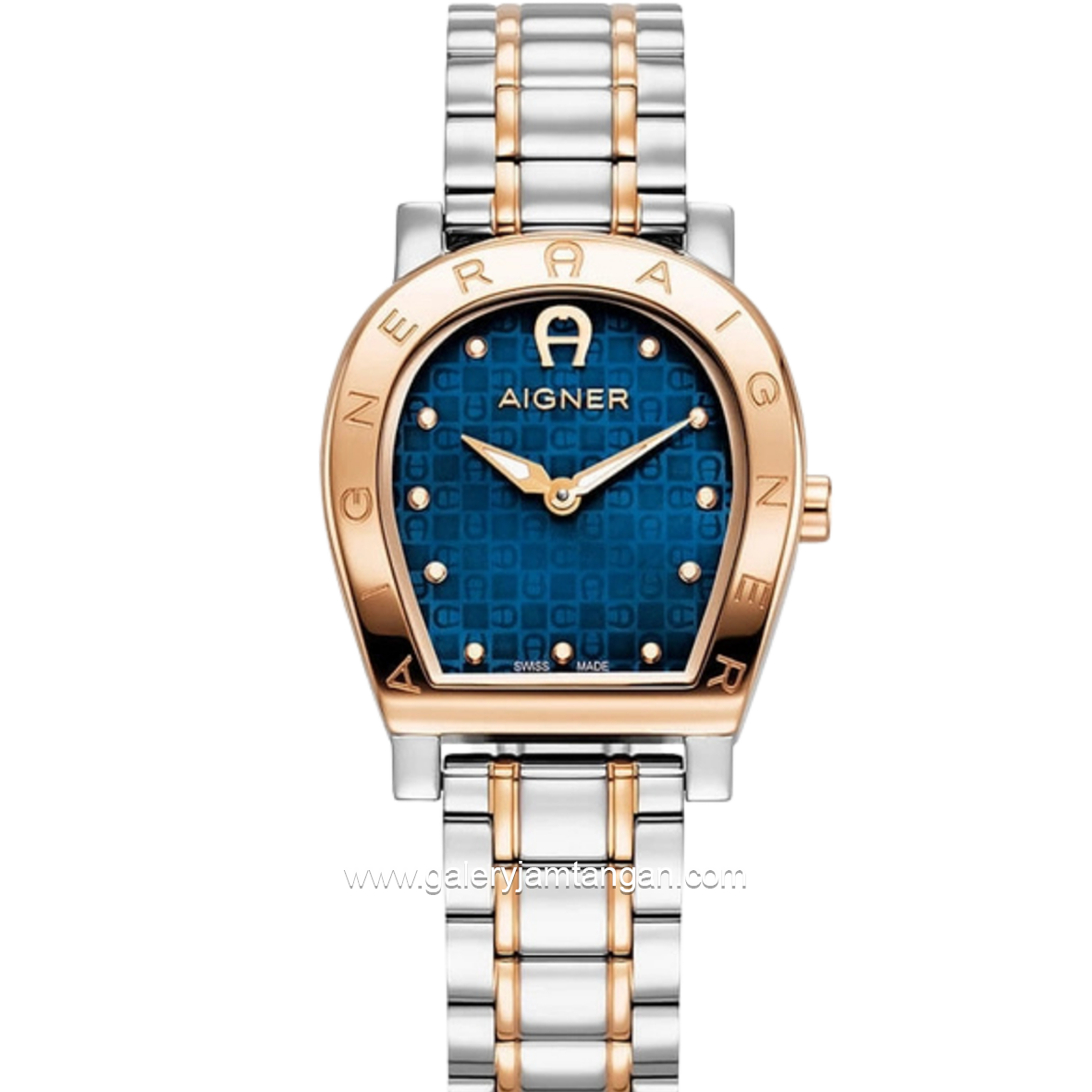 AIGNER AGW.268003 DAIANA Silver Rosegold Stainless Steel Swiss Made