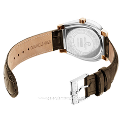 AIGNER DAIANO AGW.269003 Silver Combinasi Brown Leather Strap