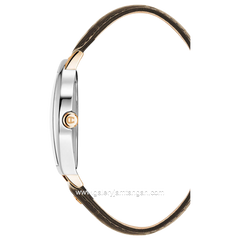 AIGNER DAIANO AGW.269003 Silver Combinasi Brown Leather Strap