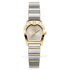 AIGNER AGW.284003 VERONA DUE Silver Gold Watch Swiss Made