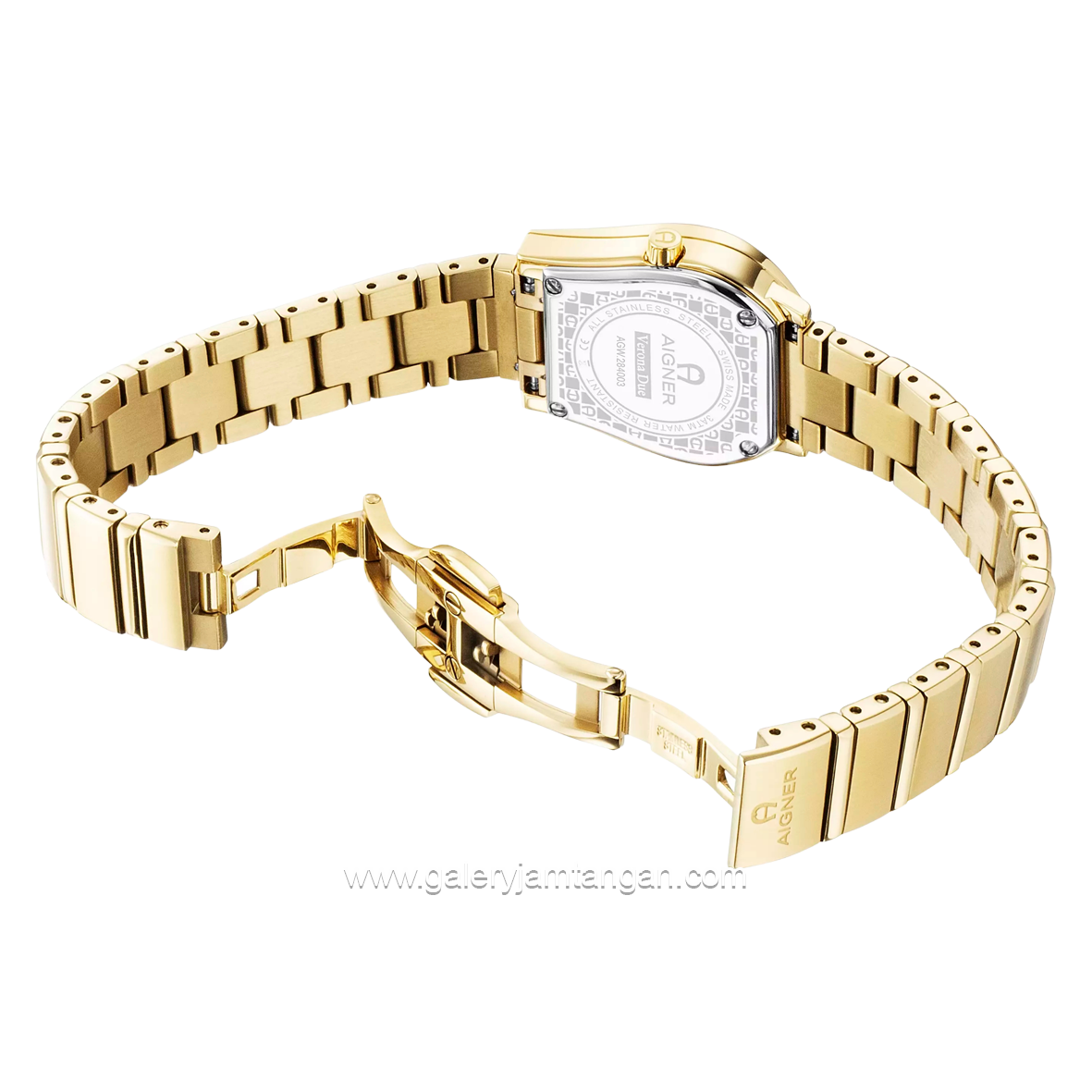 AIGNER AGW.284008 VERONA DUE Gold Watch Swiss Made