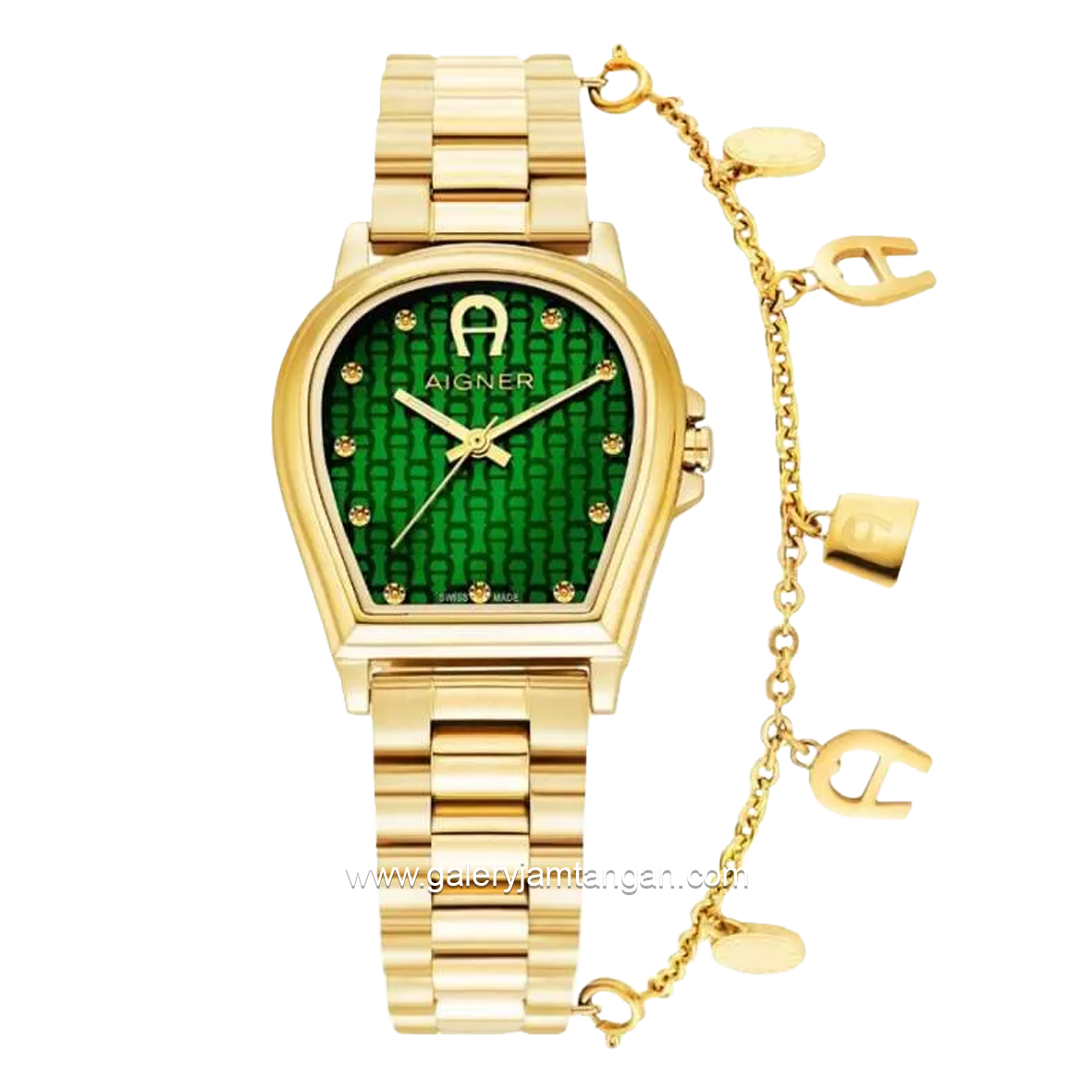 AIGNER ALBA AGW.252005 Women's Watch Gold Dial Green Swiss Made