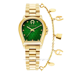 AIGNER ALBA AGW.252005 Women's Watch Gold Dial Green Swiss Made