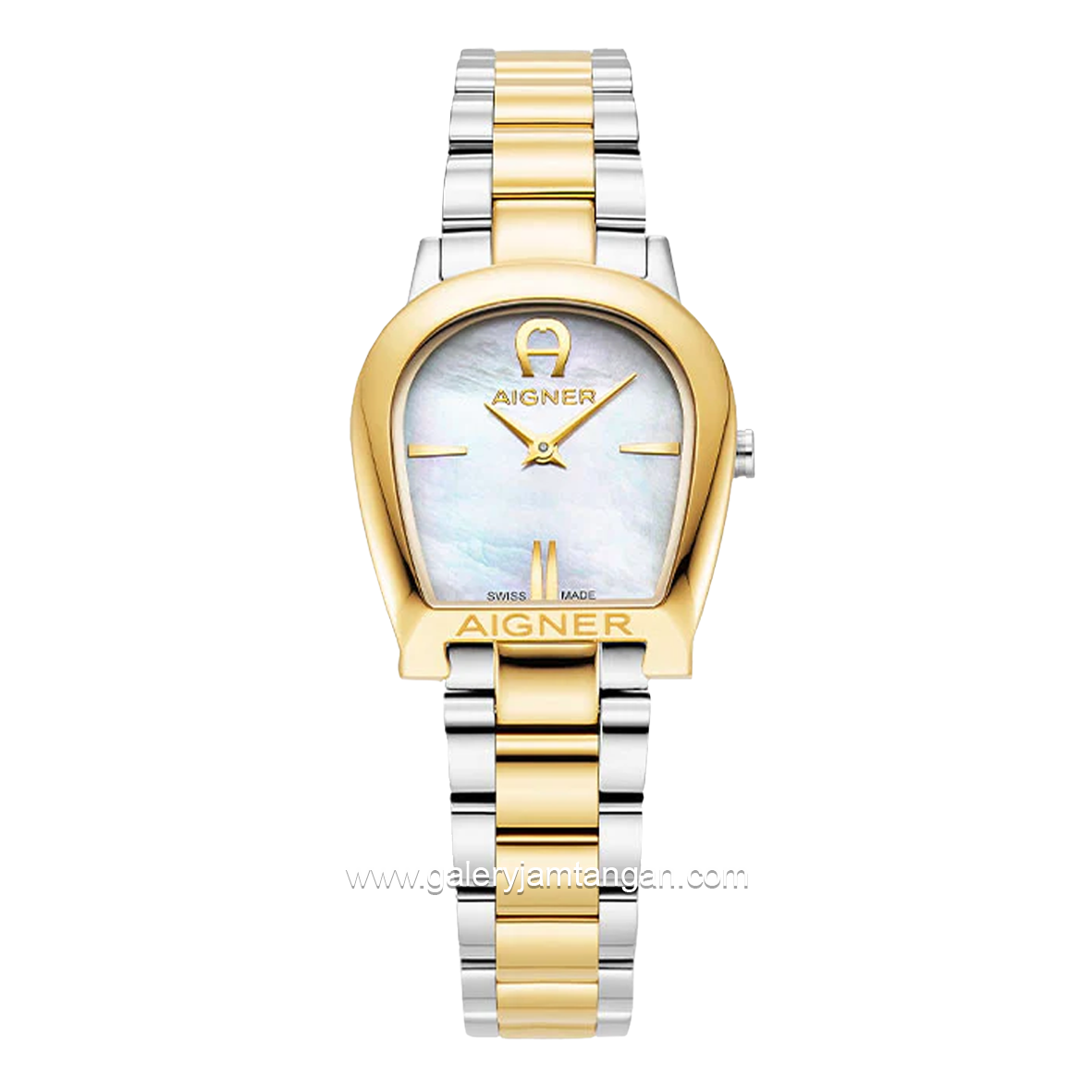 AIGNER ALESSANDRIA AGW.250003 Women's Watch Silver Gold Dial Silver Swiss Made