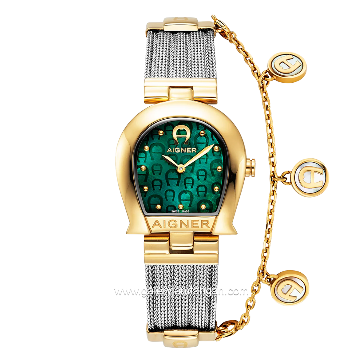 AIGNER CREMONA DUE AGW.273002 Women's Watch Silver Gold Series Swiss Made