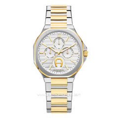 AIGNER FERMO AGW.266003 Silver Gold Dial White Swiss Made