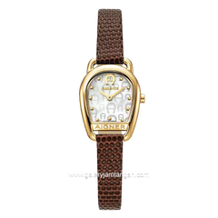 AIGNER HERMADA II AGW.281002.C Brown Gold Leather Strap