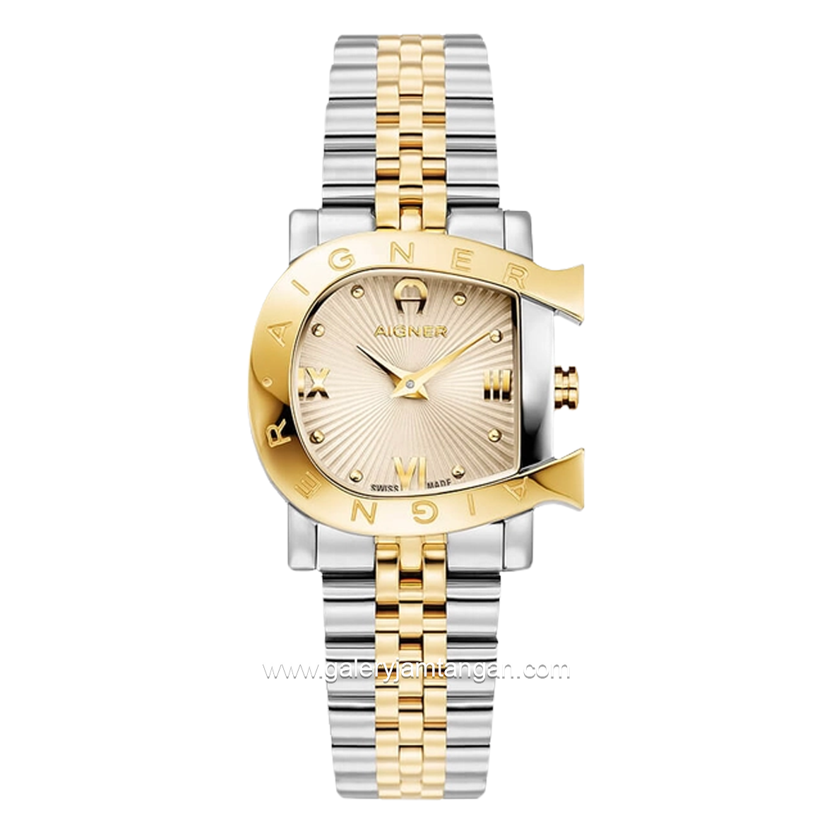 AIGNER MASSA MENO AGW.272002 Women's Silver Gold Stainless Steel Swiss Made