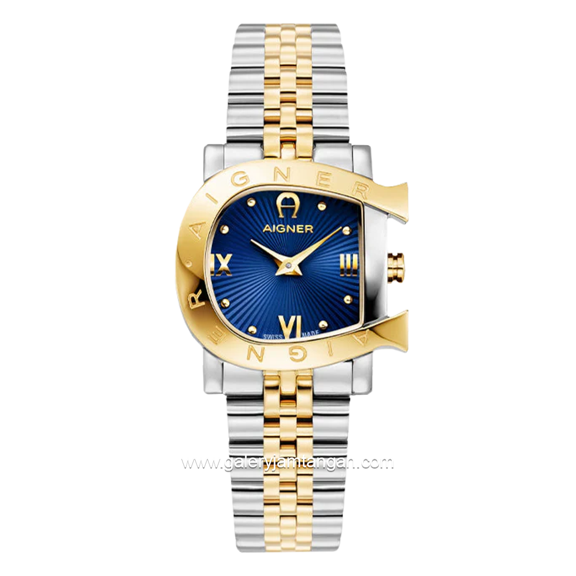 AIGNER MASSA MENO AGW.272004 Women's Silver Gold Stainless Steel Swiss Made