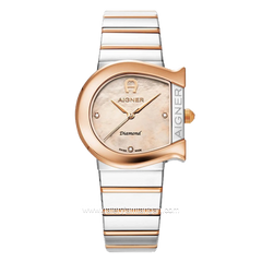 AIGNER MATERA DIAMOND AGW.232004 Woman's Watch Silver Rosegold Swiss Made