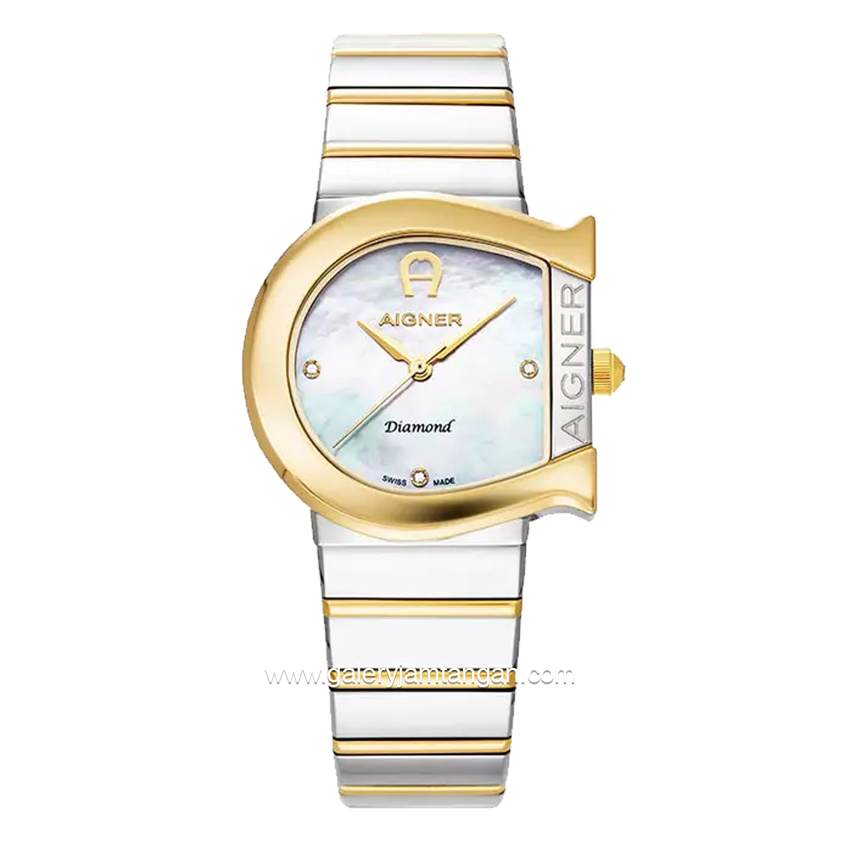 AIGNER MATERA DIAMOND AGW.232005 Women's Watch Silver Gold Series Swiss Made