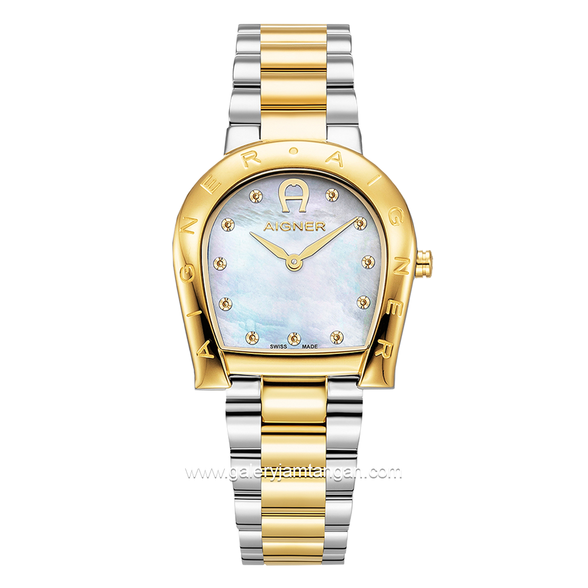 AIGNER RAVENNA DUE AGW.259001 Women's Watch Silver Gold Swiss Made