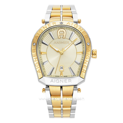 AIGNER ROVIGO AGW.246002 Silver Gold Stainless Steel Swiss Made