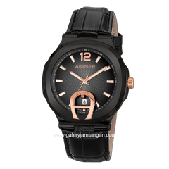 AIGNER TAVIANO A113126 Black Leather Watch Series Swiss Made