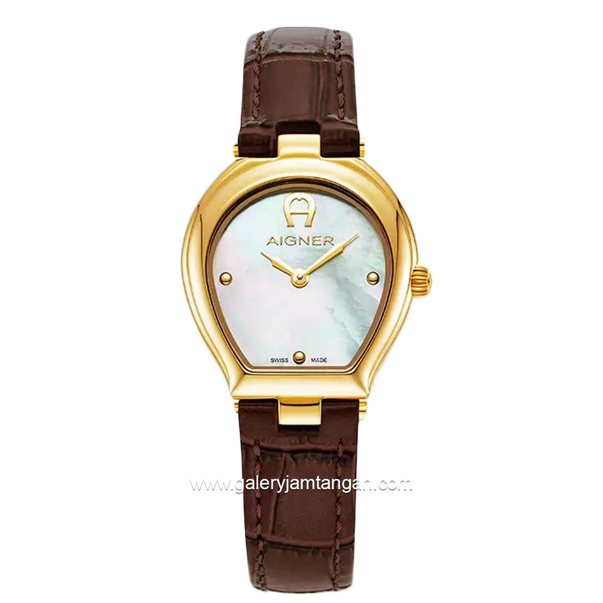 AIGNER TRANI AGW.238002 Brown Leather Strap Swiss Made