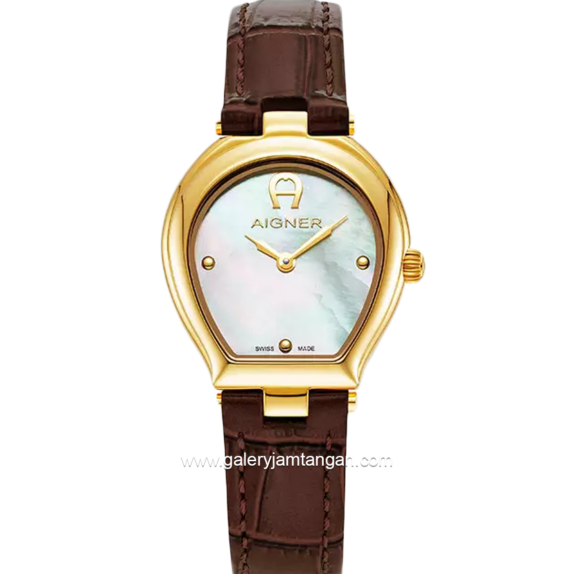 AIGNER TRANI AGW.238002 Brown Leather Strap Swiss Made