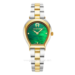 AIGNER TRANI AGW.238013 Women's Watch Silver Gold Swiss Made