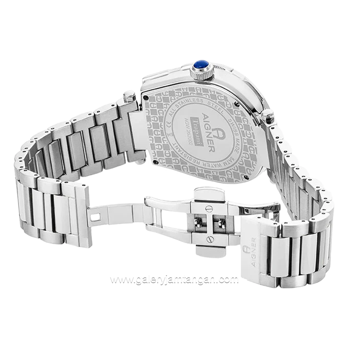 AIGNER TRAPANI AGW.262001 Men Watch Silver Dial Green Swiss Made