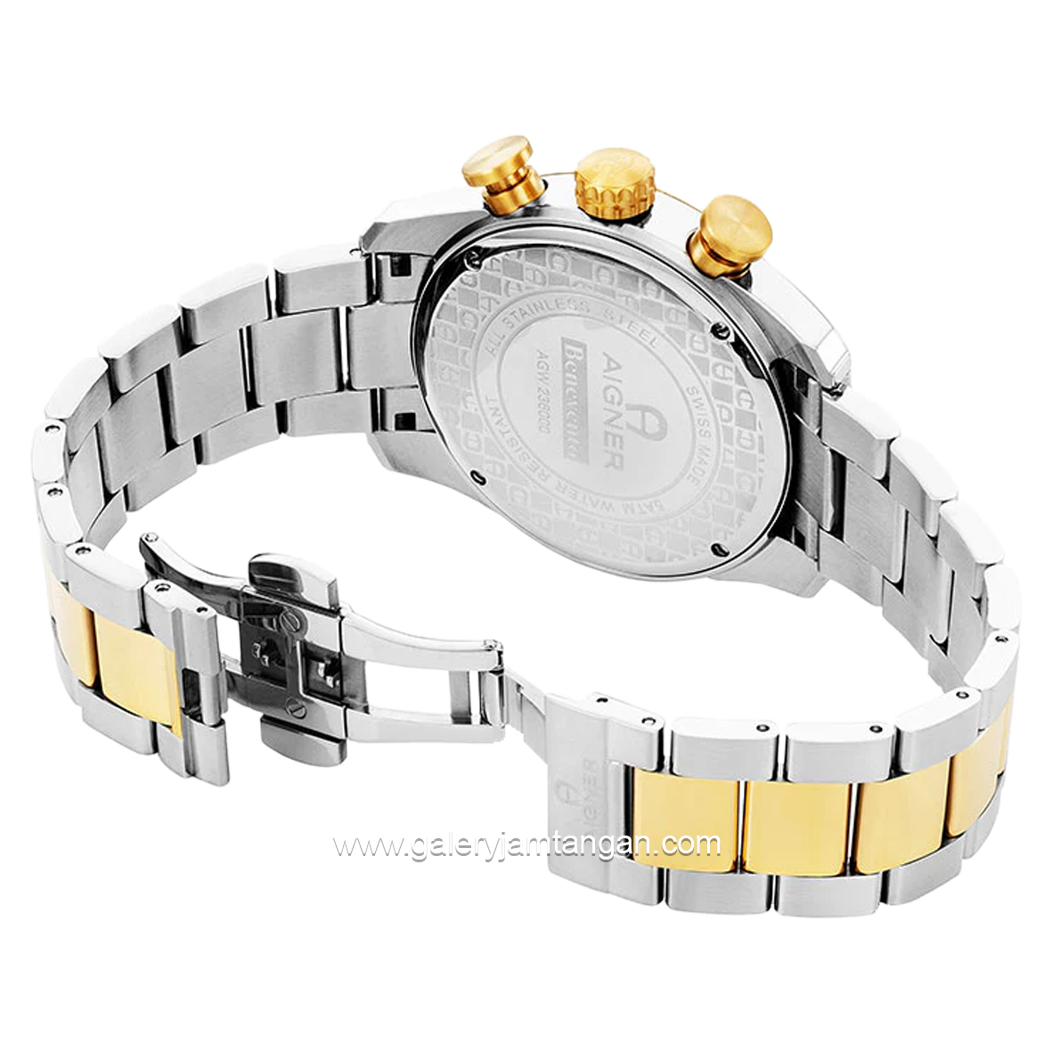 AIGNER BENEVENTO AGW.236005 Silver Gold Chronograph Swiss Made